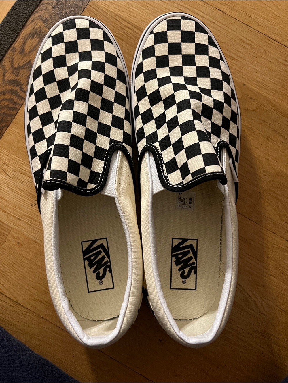 Vans Classic Checkerboard Slip-On - Black and White